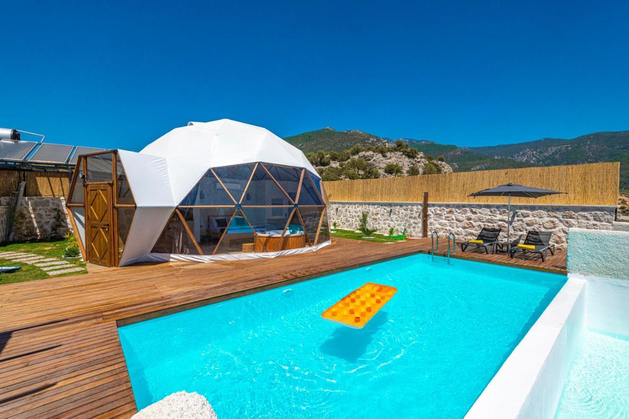 Kalkan Dome Suites & Deluxe-Glamping Holiday In Kalkan Kas Exterior photo